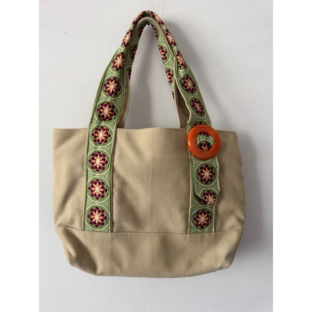 HADLEY POLLET SIGNATURE CANVAS HANDBAG NEW